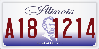 IL license plate A181214