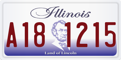 IL license plate A181215