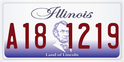 IL license plate A181219