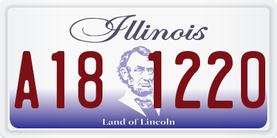IL license plate A181220