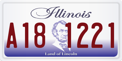 IL license plate A181221