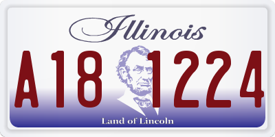 IL license plate A181224