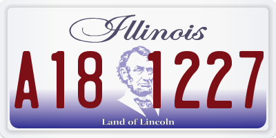 IL license plate A181227