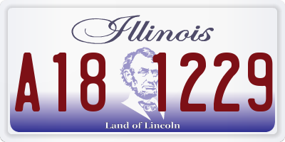 IL license plate A181229