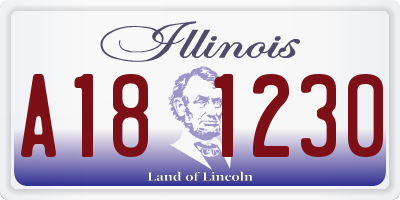 IL license plate A181230