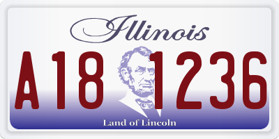 IL license plate A181236