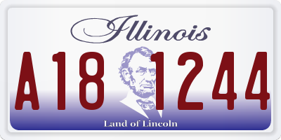 IL license plate A181244