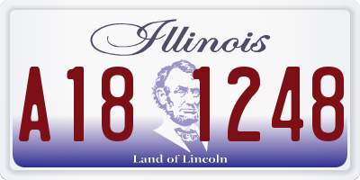 IL license plate A181248