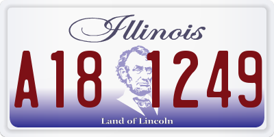 IL license plate A181249