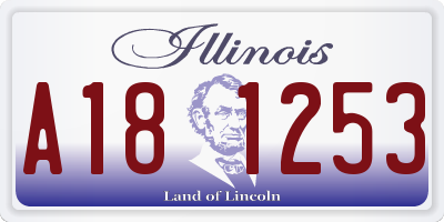 IL license plate A181253