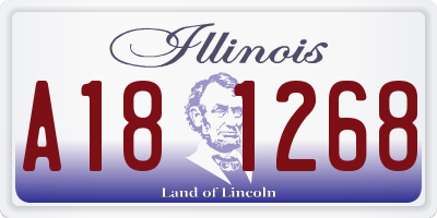 IL license plate A181268