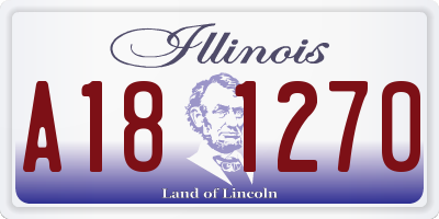 IL license plate A181270