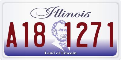 IL license plate A181271