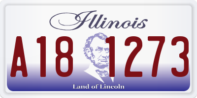IL license plate A181273