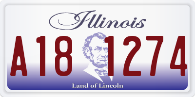 IL license plate A181274