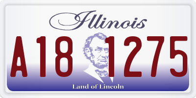 IL license plate A181275