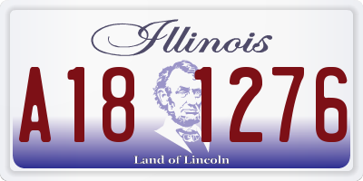 IL license plate A181276