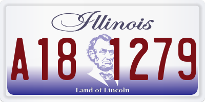 IL license plate A181279