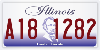 IL license plate A181282