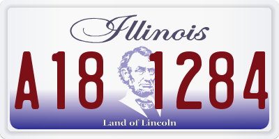 IL license plate A181284