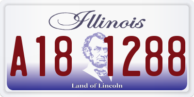 IL license plate A181288