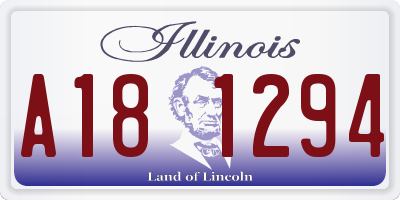 IL license plate A181294