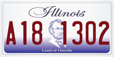 IL license plate A181302