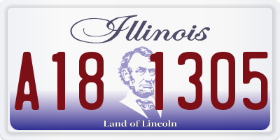 IL license plate A181305