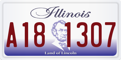 IL license plate A181307