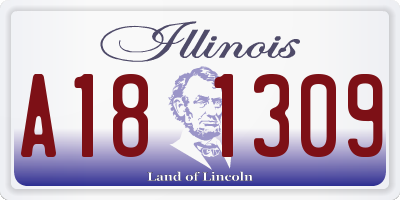 IL license plate A181309