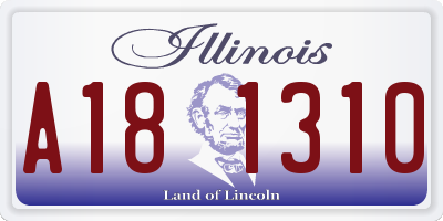 IL license plate A181310
