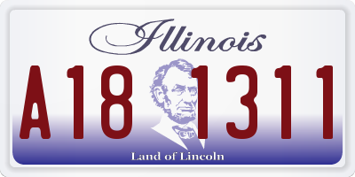 IL license plate A181311