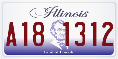 IL license plate A181312