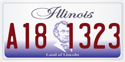 IL license plate A181323