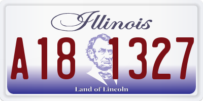 IL license plate A181327