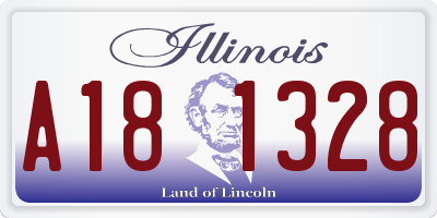 IL license plate A181328