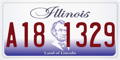 IL license plate A181329