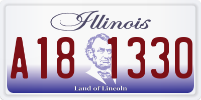 IL license plate A181330