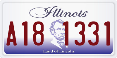 IL license plate A181331