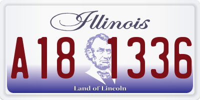 IL license plate A181336
