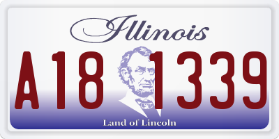 IL license plate A181339