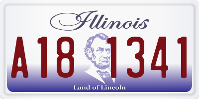 IL license plate A181341