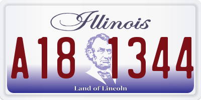 IL license plate A181344