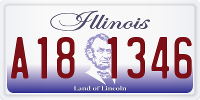 IL license plate A181346