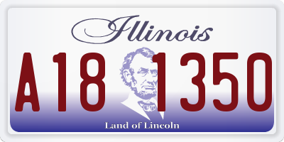 IL license plate A181350