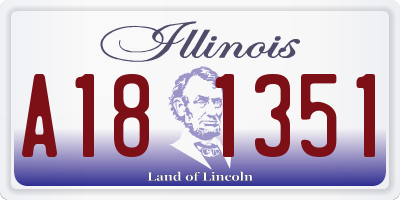 IL license plate A181351