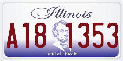IL license plate A181353