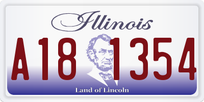 IL license plate A181354