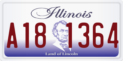 IL license plate A181364