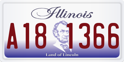 IL license plate A181366
